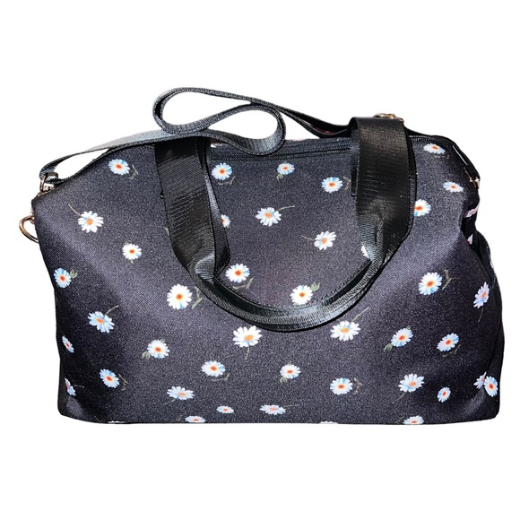 🌟NWT🌟 Alice + Olivia by Stacey Bendet Daisy Floral Duffle Bag Weekender - Picture 3 of 16